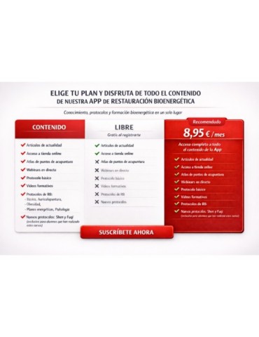 Suscripción a la Aplicación de Restauración Bioenergética