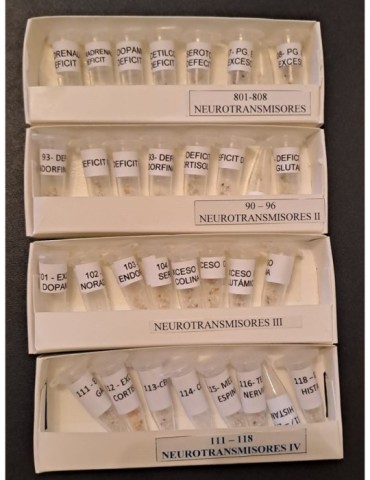 Grupo de filtros con frecuencias para testar NEUROTRANSMISORES